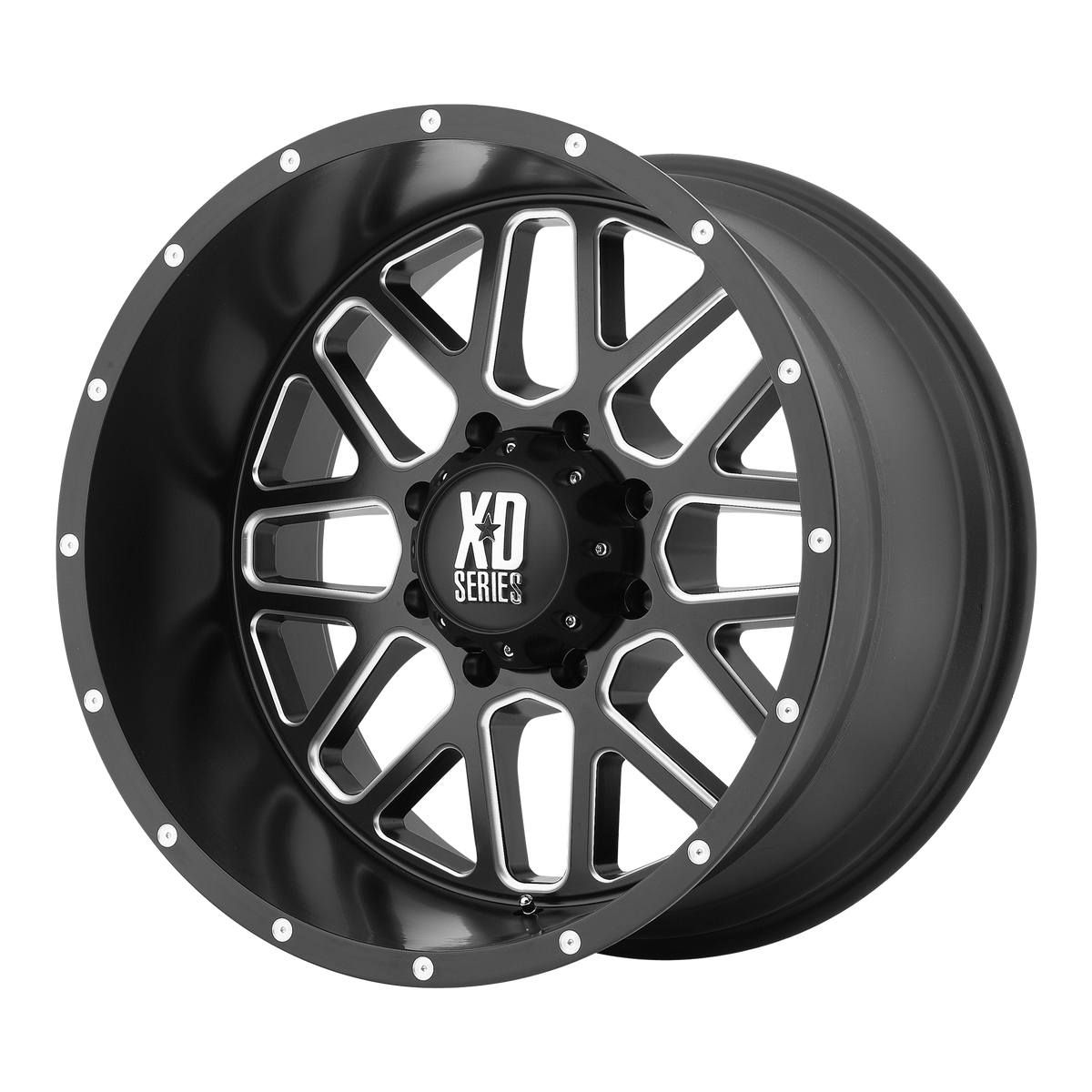 XD XD820 GRENADE – 20X12 – 5X127 – -44 mm – SATIN BLACK MILLED