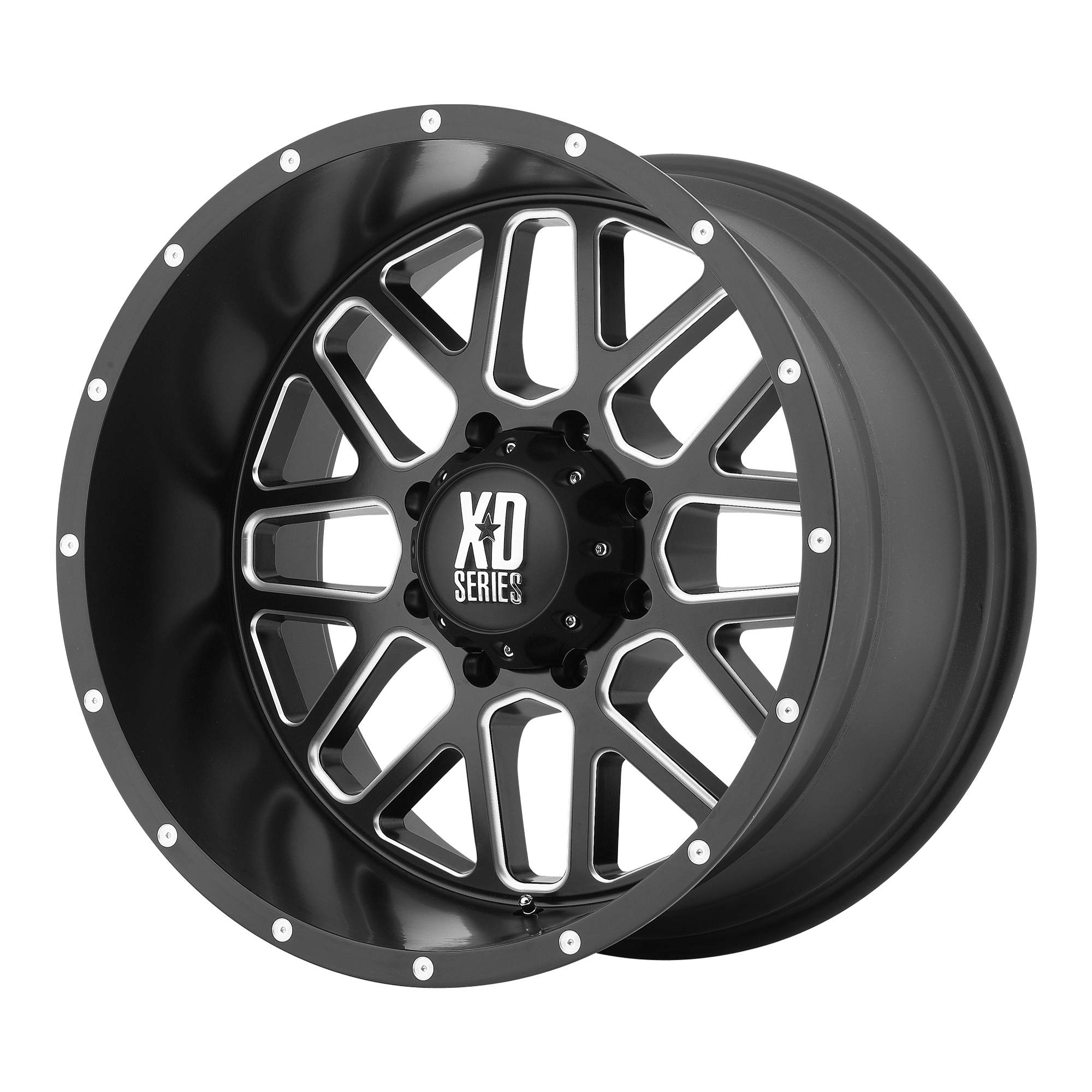 XD XD820 GRENADE – 20X12 – 5X127 – -44 mm – SATIN BLACK MILLED