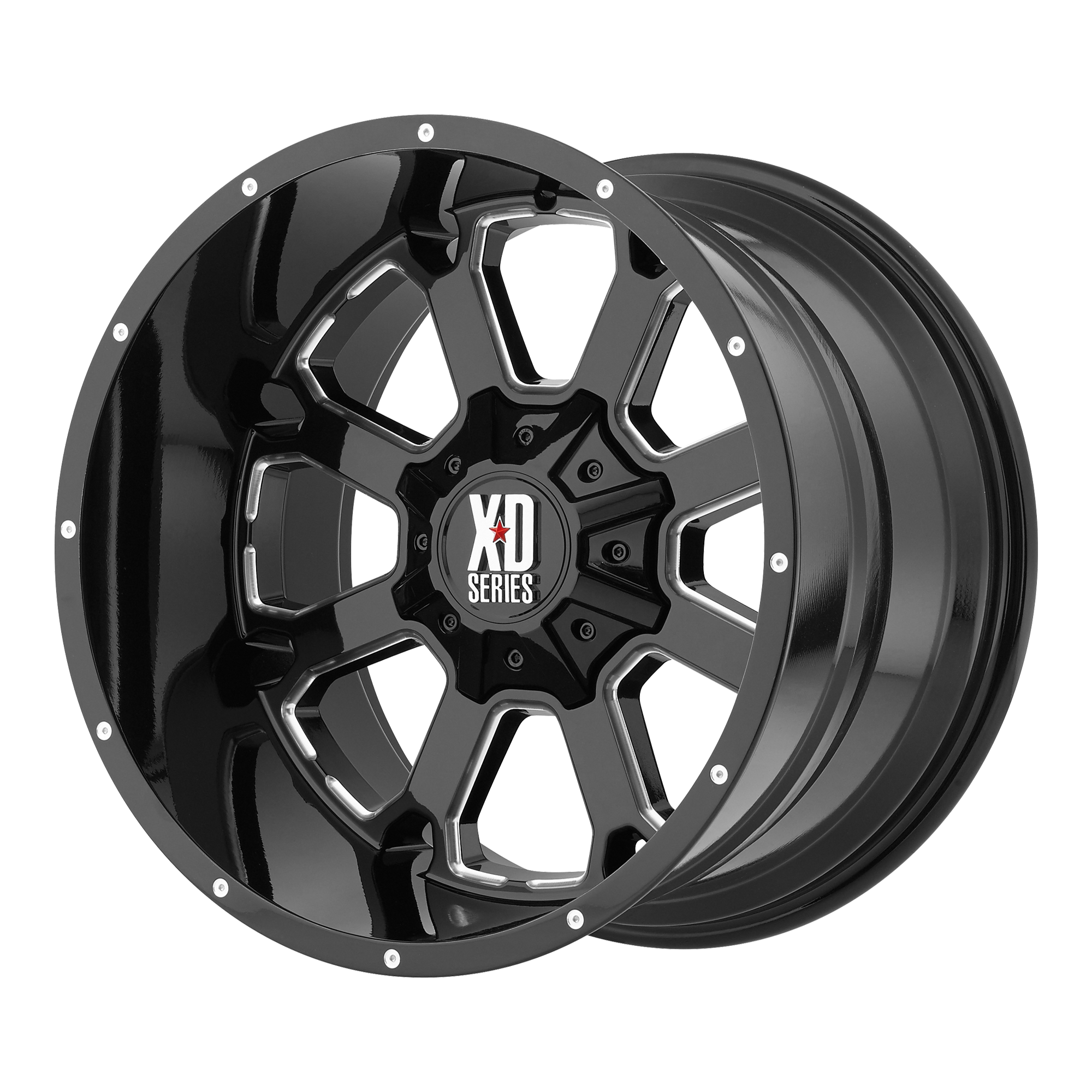 XD XD825 BUCK 25 – 20X9 – 6X135/6X139.7 – 0 mm – GLOSS BLACK MILLED