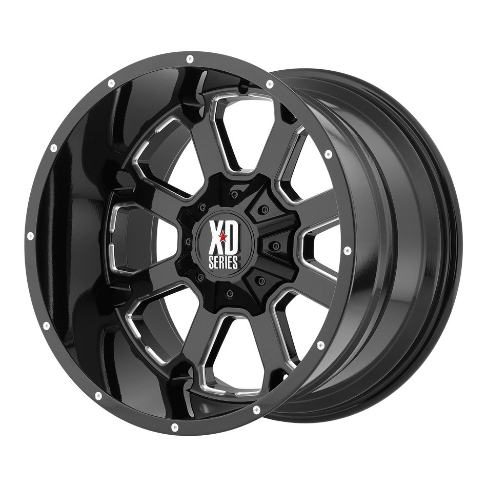 XD XD825 BUCK 25 – 20X9 – 5X139.7/5X150 – 0 mm – GLOSS BLACK MILLED