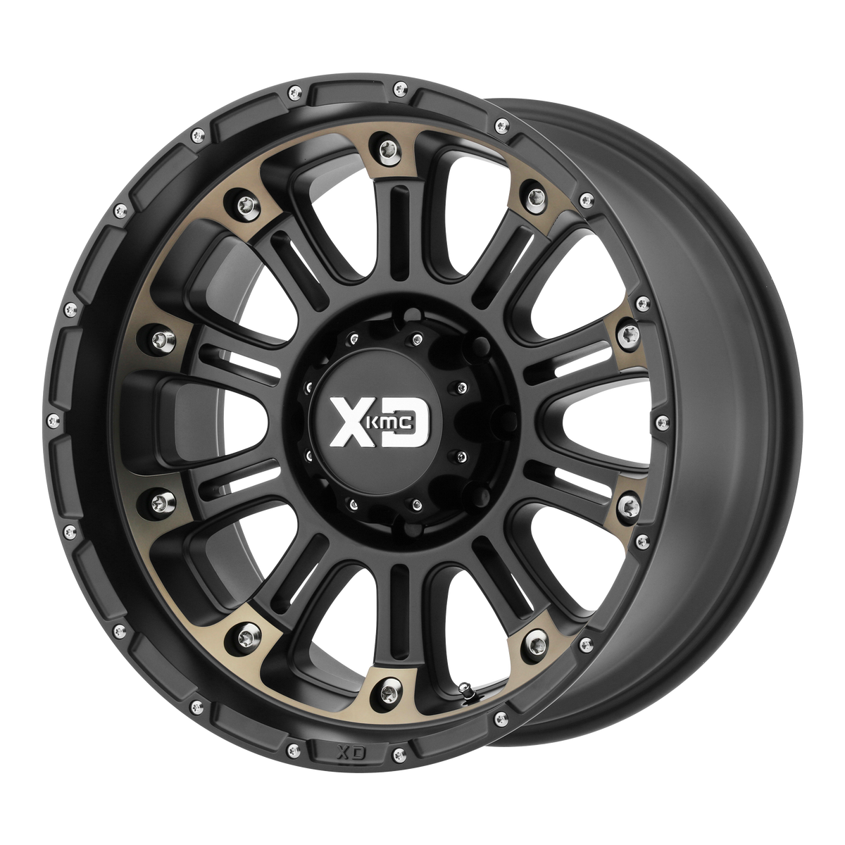 XD XD829 HOSS II – 20X9 – 6X139.7 – -12 mm – SATIN BLACK MACH W/ DARK TINT