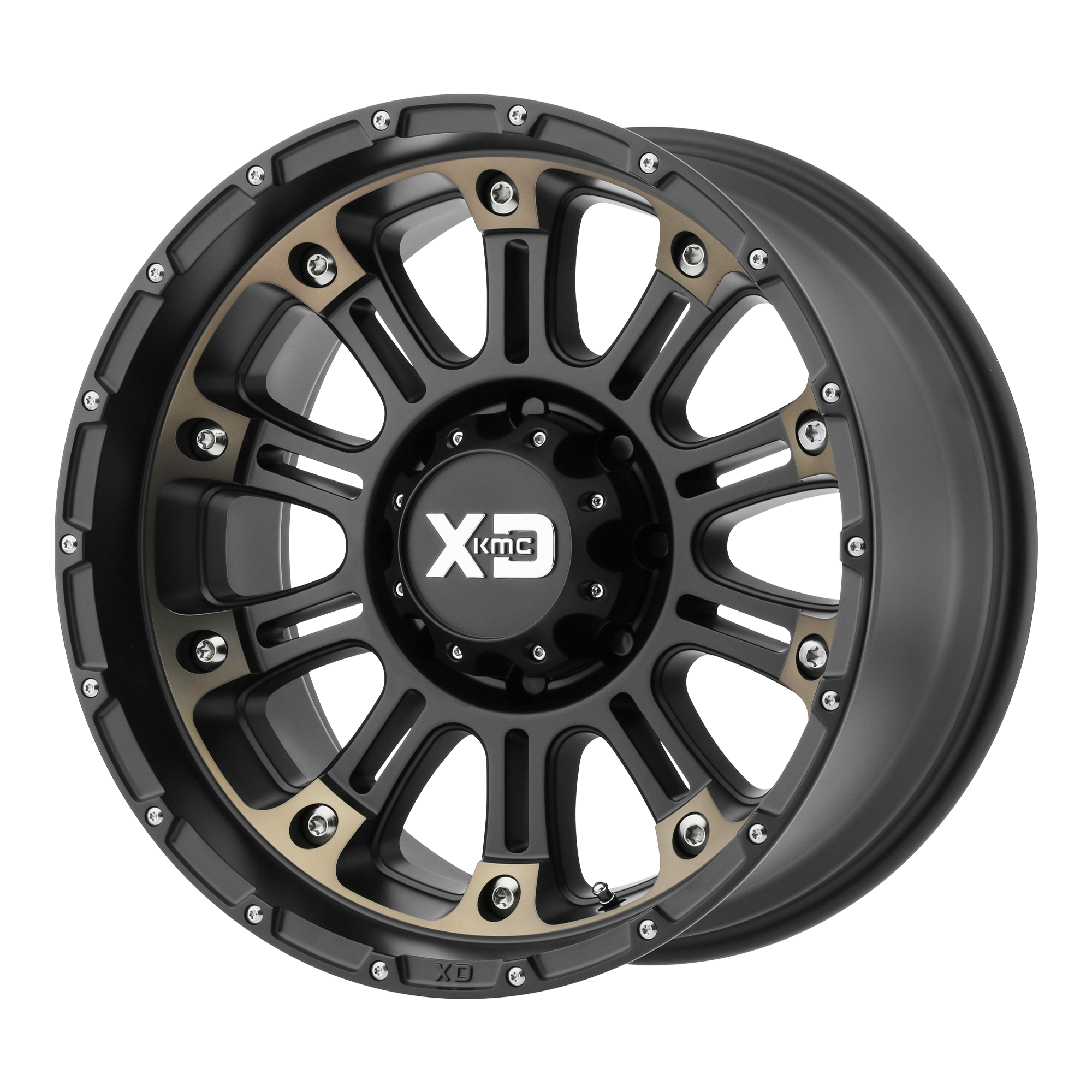 XD XD829 HOSS II – 20X9 – 6X139.7 – -12 mm – SATIN BLACK MACH W/ DARK TINT