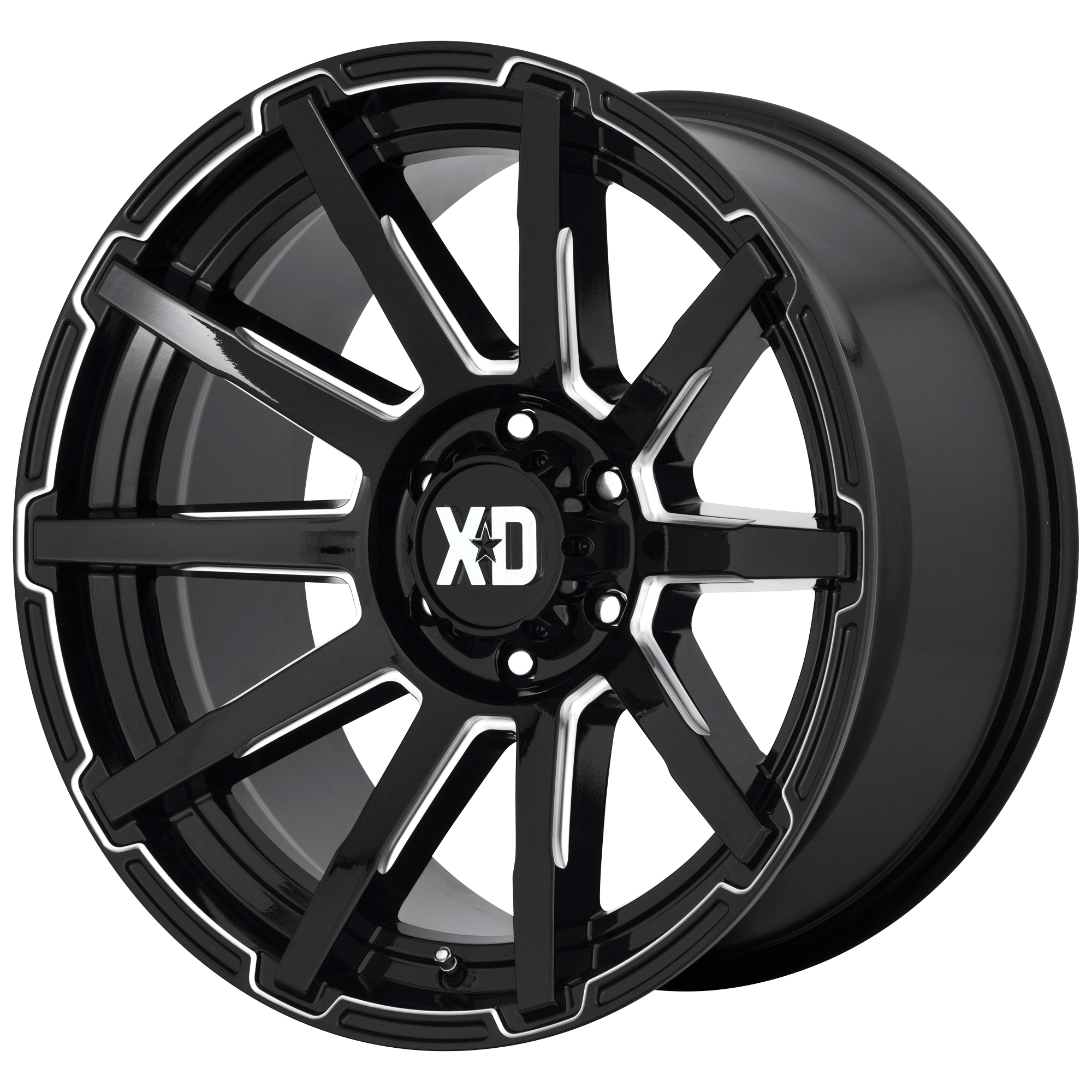 XD XD847 OUTBREAK – 20X10 – 5X127 – -18 mm – GLOSS BLACK MILLED