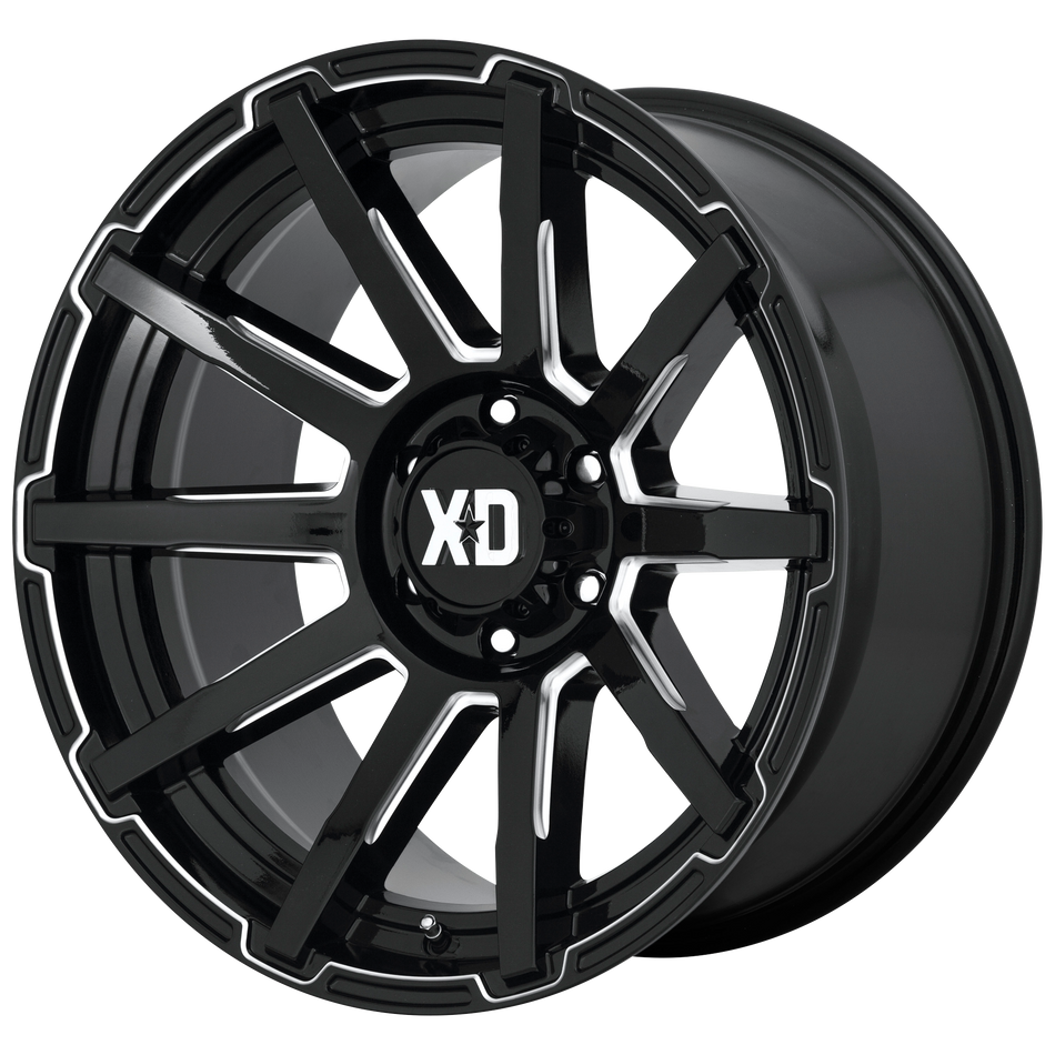 XD XD847 OUTBREAK – 20X10 – 5X127 – -18 mm – GLOSS BLACK MILLED