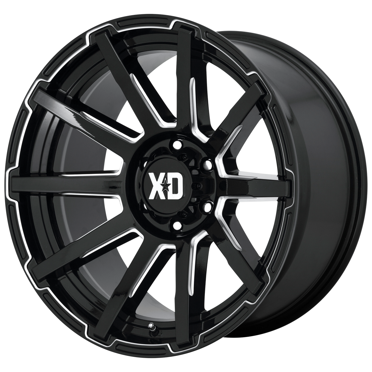 XD XD847 OUTBREAK – 20X9 – 5X127 – 0 mm – GLOSS BLACK MILLED