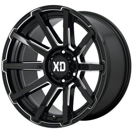 XD XD847 OUTBREAK – 17X8 – 5X120 – 35 mm – GLOSS BLACK MILLED