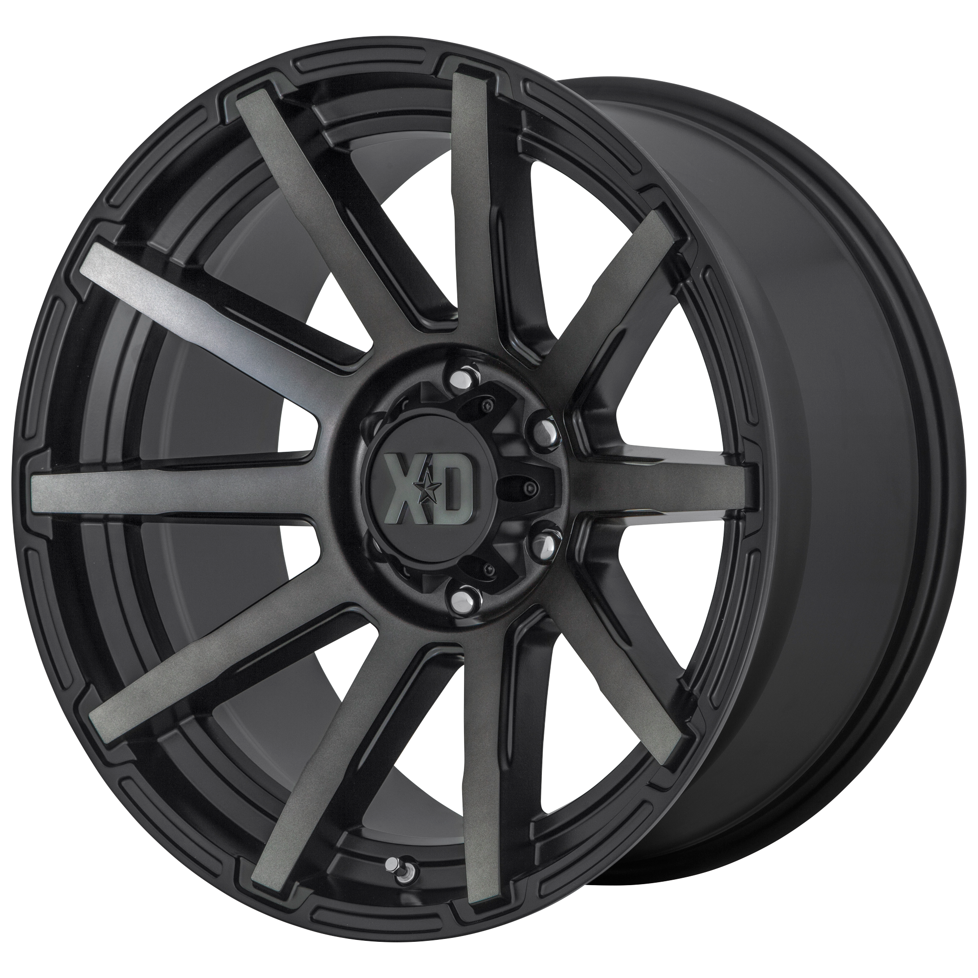 XD XD847 OUTBREAK – 22X10 – 5X127 – -18 mm – SATIN BLACK W/ GRAY TINT