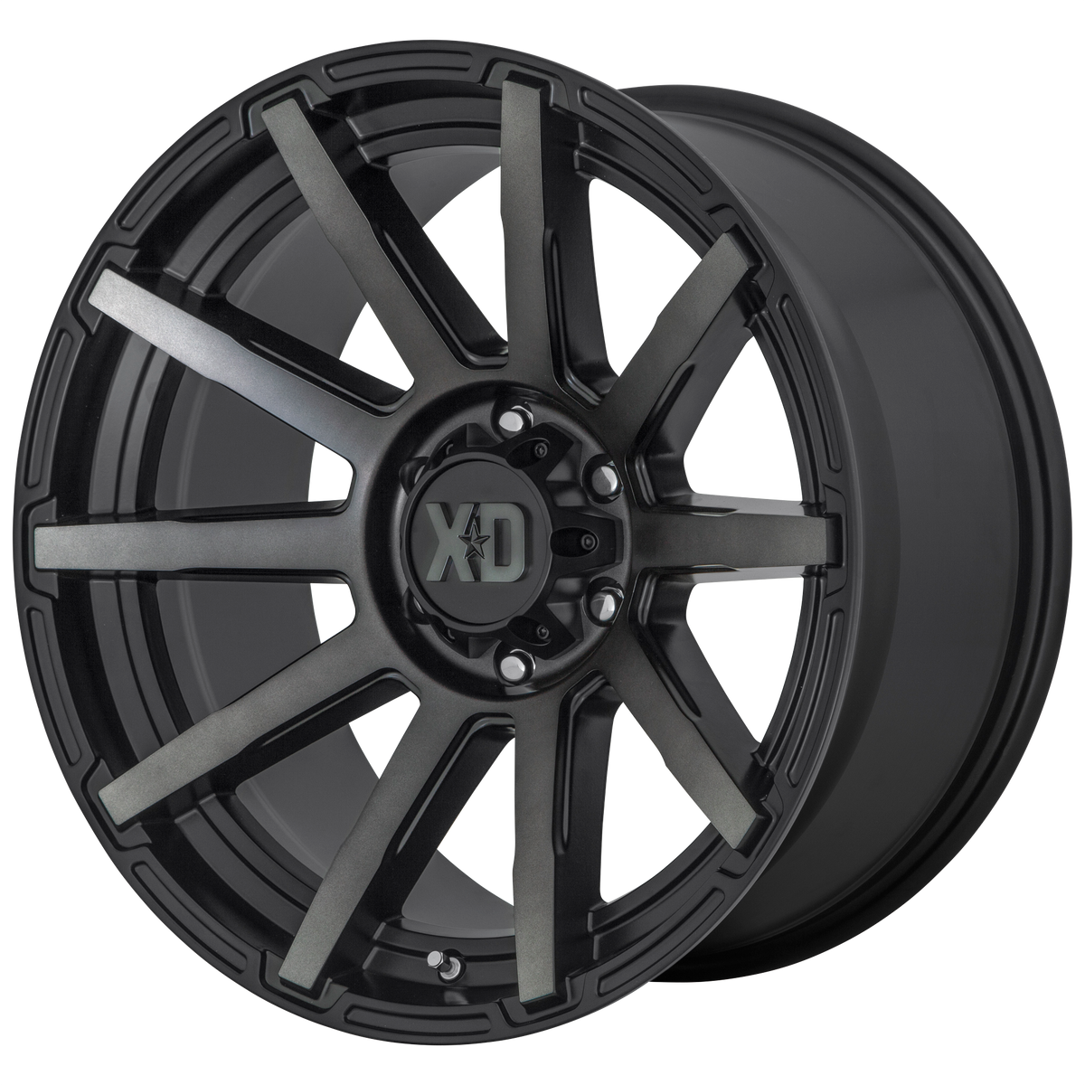XD XD847 OUTBREAK – 20X10 – 5X127 – -18 mm – SATIN BLACK W/ GRAY TINT