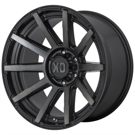 XD XD847 OUTBREAK – 20X10 – 5X127 – -18 mm – SATIN BLACK W/ GRAY TINT