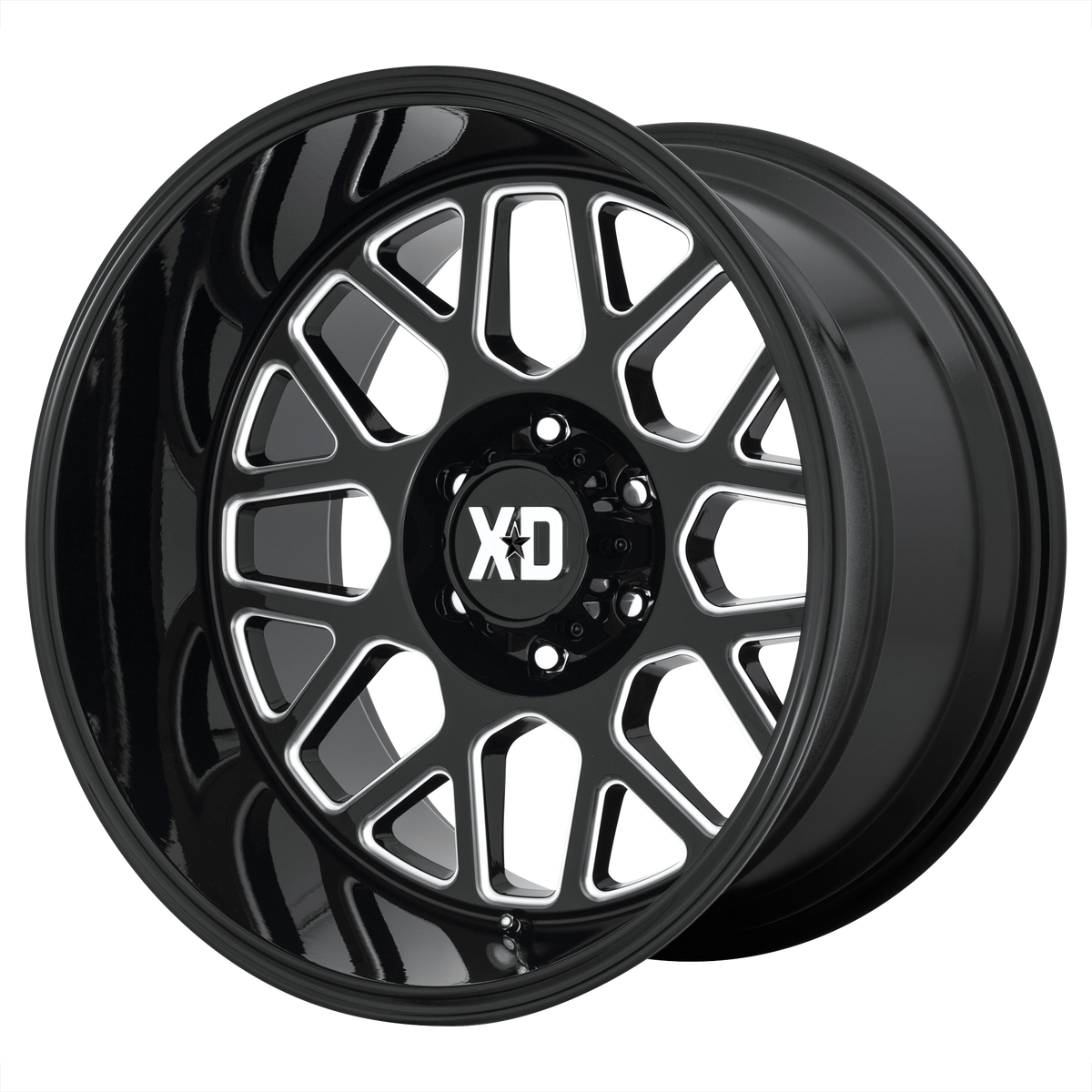 XD XD849 GRENADE II – 20X10 – 8X165.1 – -18 mm – GLOSS BLACK MILLED