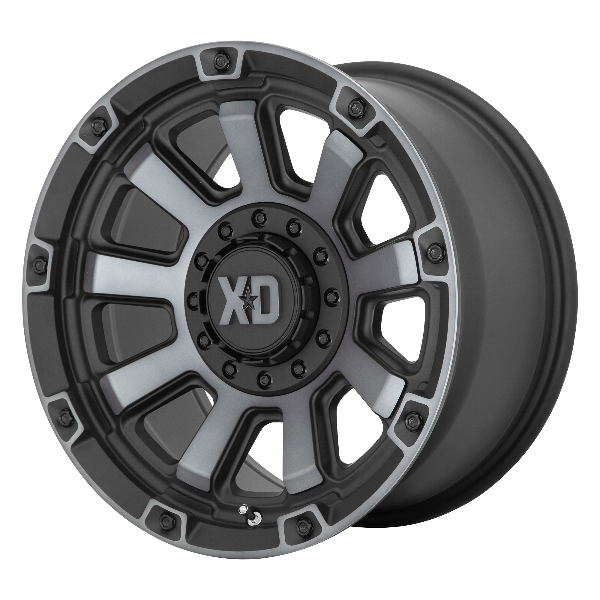 XD XD852 GAUNTLET – 17X9 – 6X135/6X139.7 – 0 mm – SATIN BLACK W/ GRAY TINT