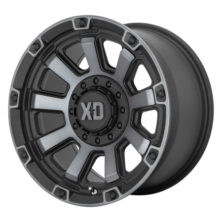 XD XD852 GAUNTLET – 17X9 – 6X135/6X139.7 – 0 mm – SATIN BLACK W/ GRAY TINT