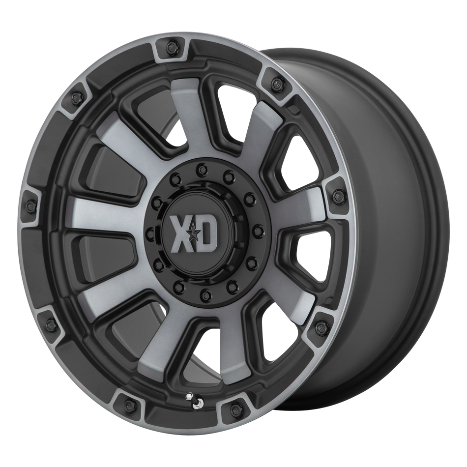 XD XD852 GAUNTLET – 17X9 – 6X135/6X139.7 – 0 mm – SATIN BLACK W/ GRAY TINT