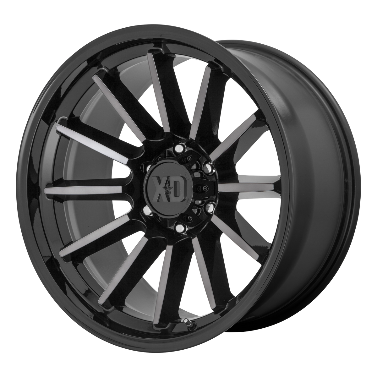 XD XD855 LUXE – 20X9 – 6X120 – 18 mm – GLOSS BLACK MACH W/ GRAY TINT