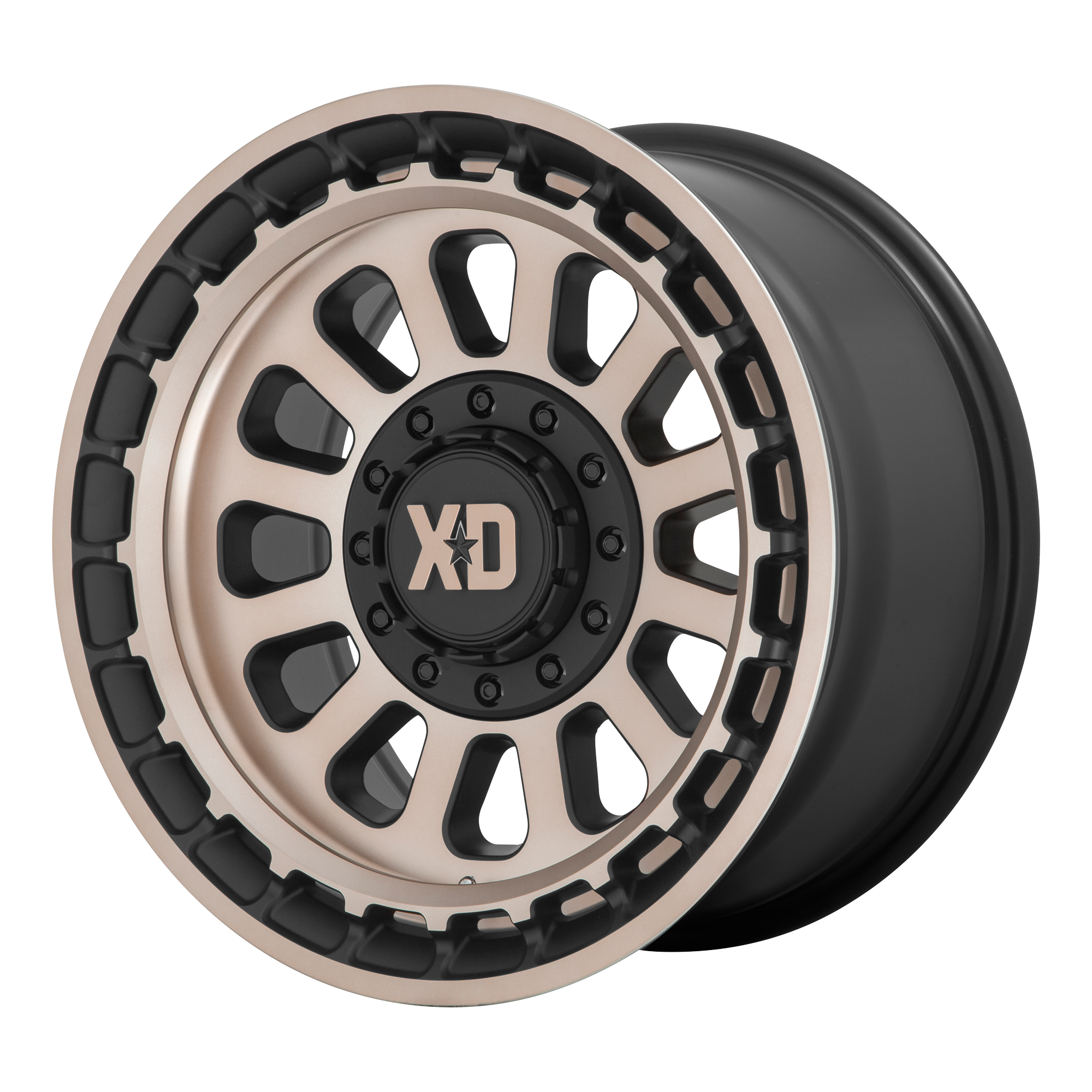 XD XD856 OMEGA – 17X9 – 5X127/5X139.7 – -12 mm – SATIN BLACK W/ BRONZE TINT