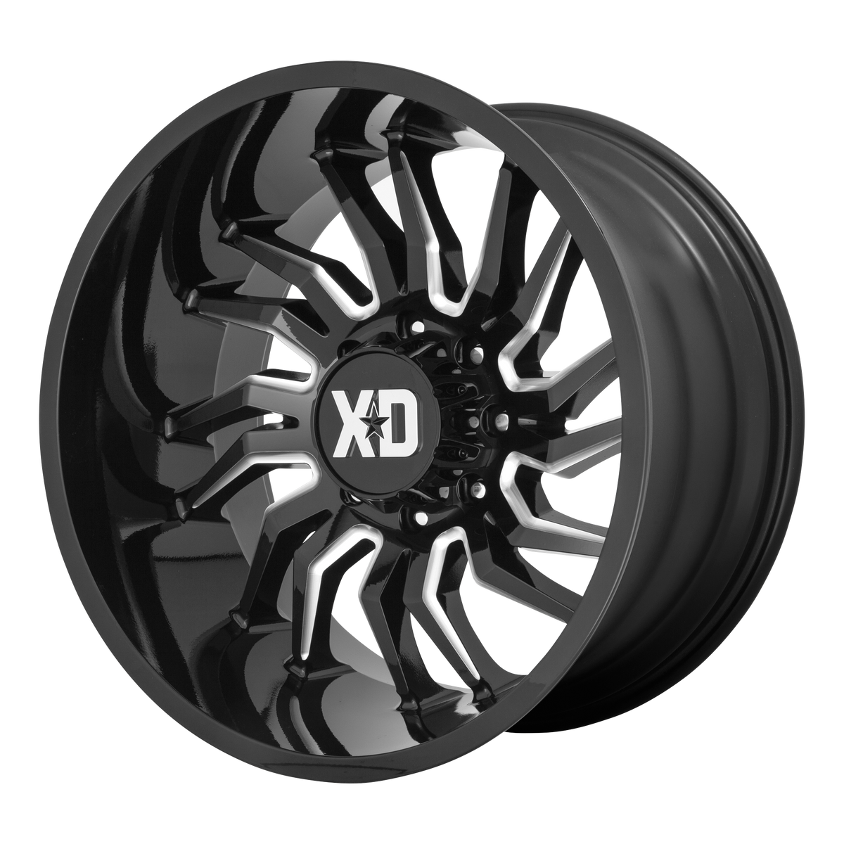XD XD858 TENSION – 22X10 – 5X127 – -18 mm – GLOSS BLACK MILLED