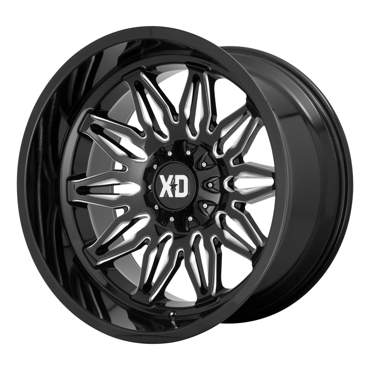 XD XD859 GUNNER – 20X10 – 6X135/6X139.7 – -18 mm – GLOSS BLACK MILLED