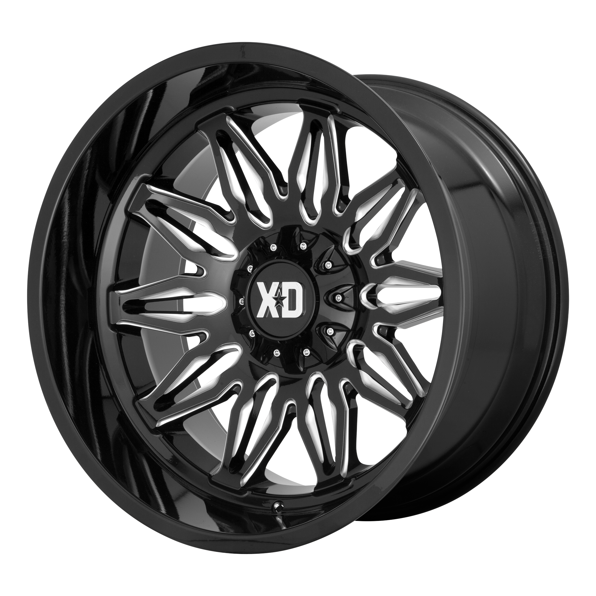 XD XD859 GUNNER – 20X10 – 6X135/6X139.7 – -18 mm – GLOSS BLACK MILLED