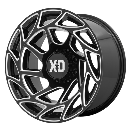XD XD860 ONSLAUGHT – 20X9 – 8X165.1 – 0 mm – GLOSS BLACK MILLED