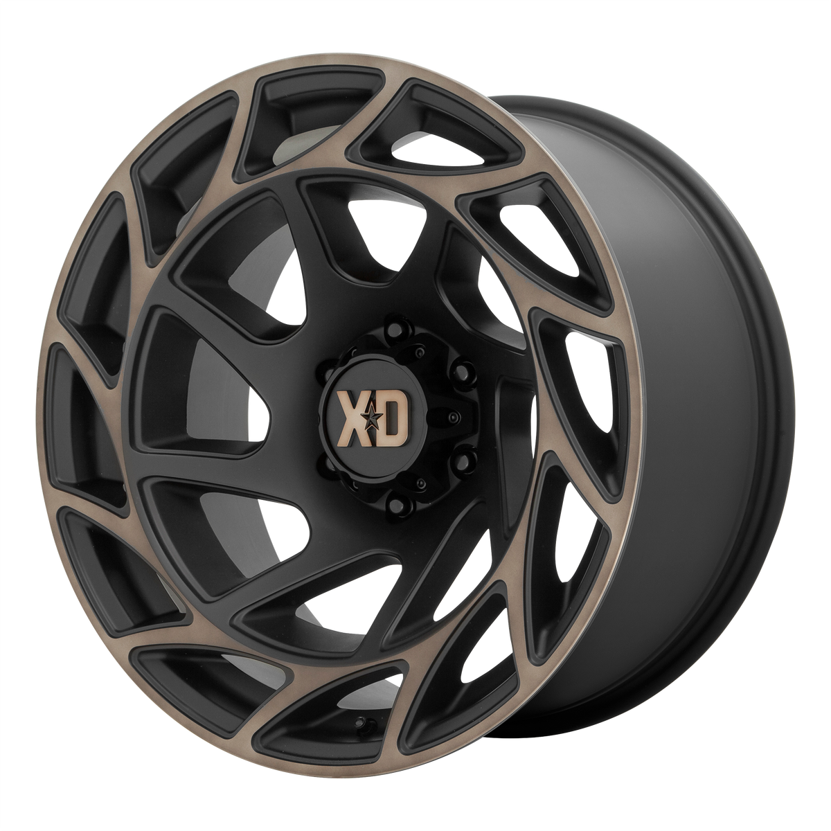 XD XD860 ONSLAUGHT – 20X12 – 6X135 – -44 mm – SATIN BLACK W/ BRONZE TINT