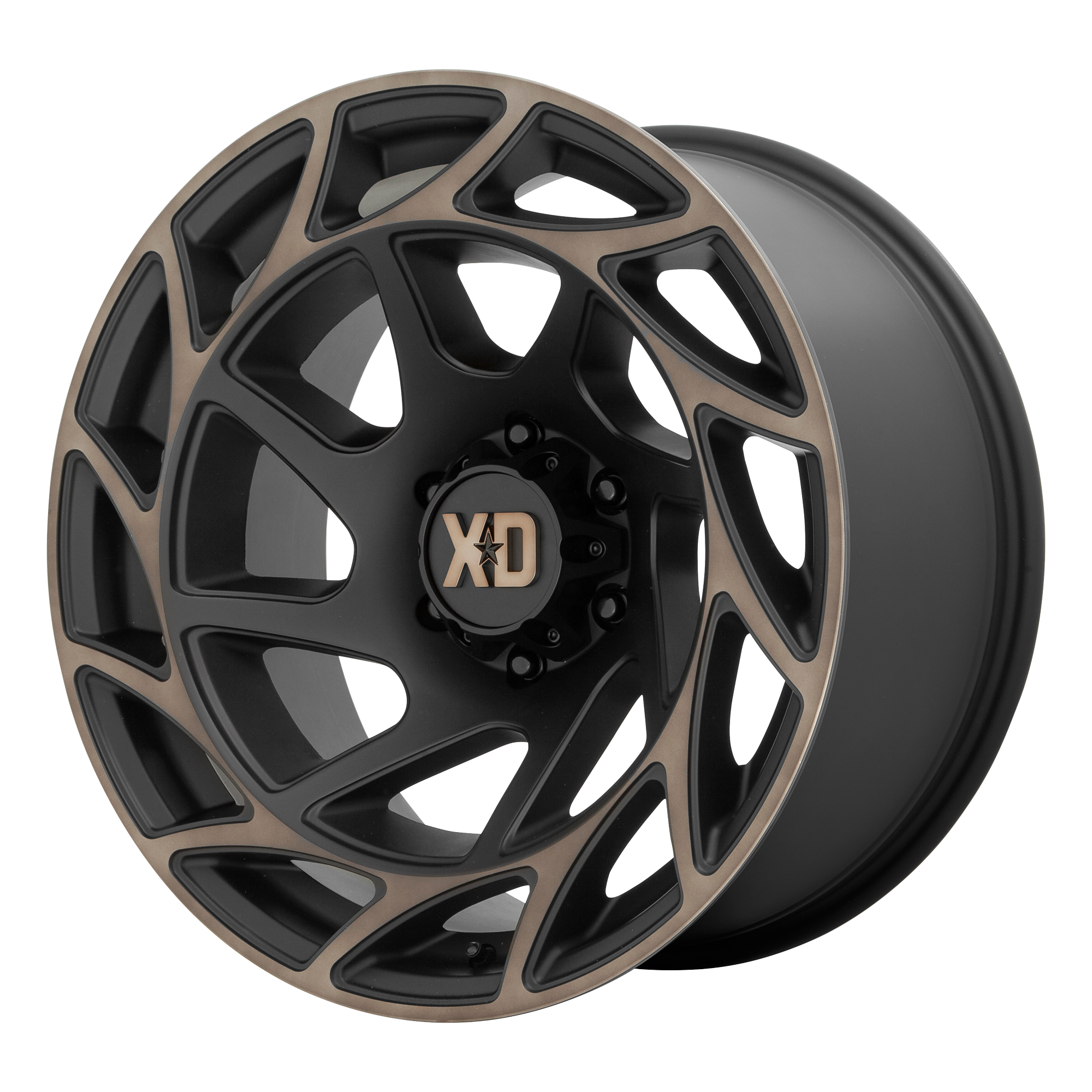 XD XD860 ONSLAUGHT – 20X12 – 6X135 – -44 mm – SATIN BLACK W/ BRONZE TINT