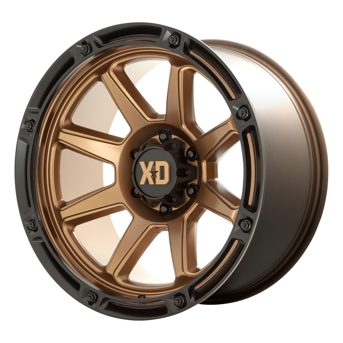 XD XD863 – 20X10 – 8X170 – -18 mm – MATTE BRONZE W/ BLACK LIP