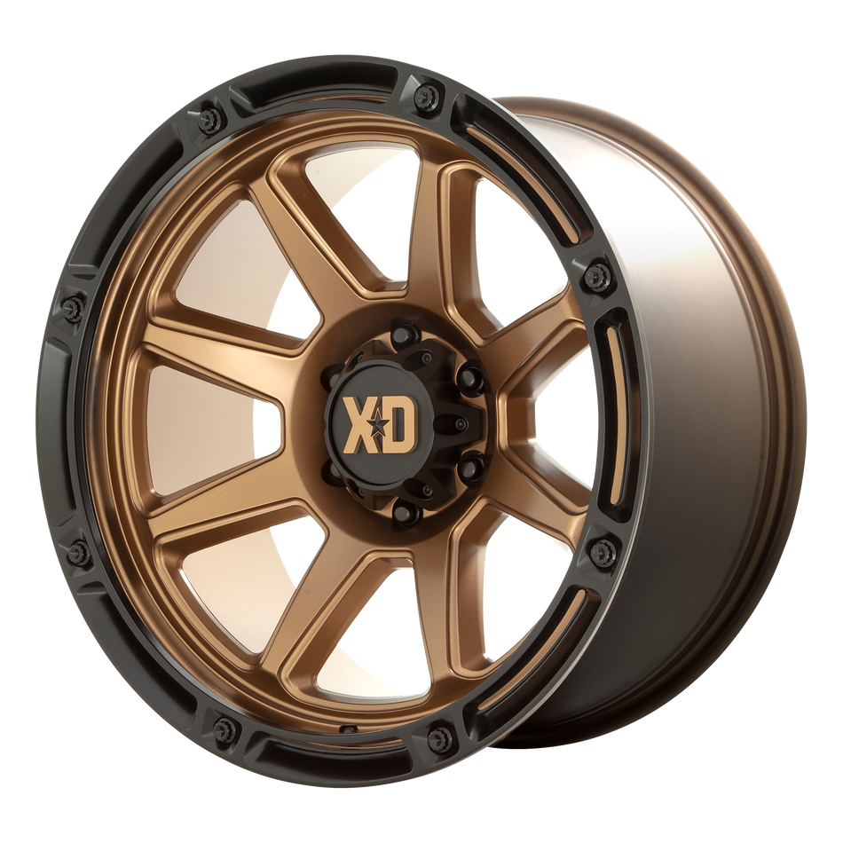 XD XD863 – 20X10 – 8X170 – -18 mm – MATTE BRONZE W/ BLACK LIP