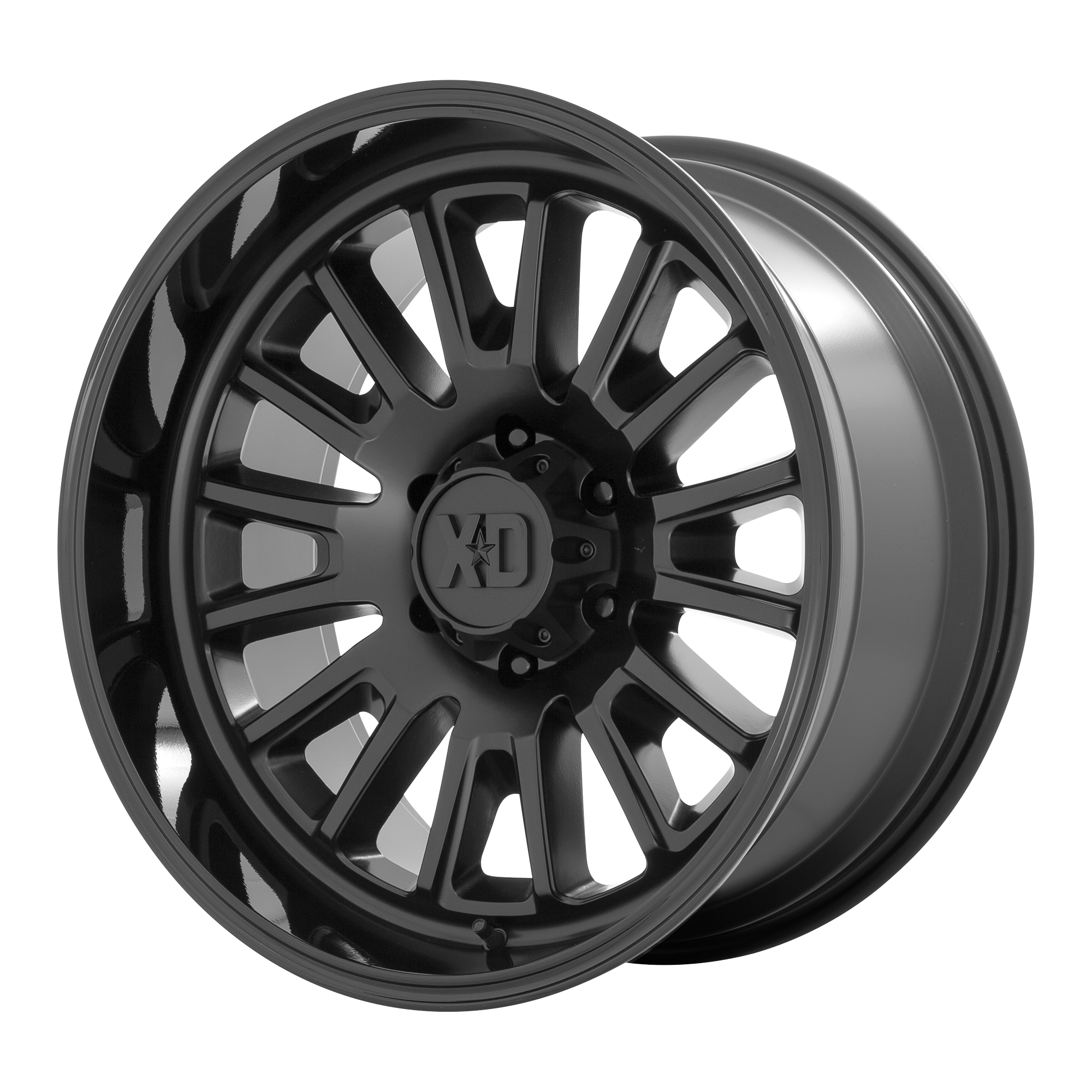 XD XD864 ROVER – 22X10 – 5X127 – -18 mm – SATIN BLACK W/ GLOSS BLACK LIP