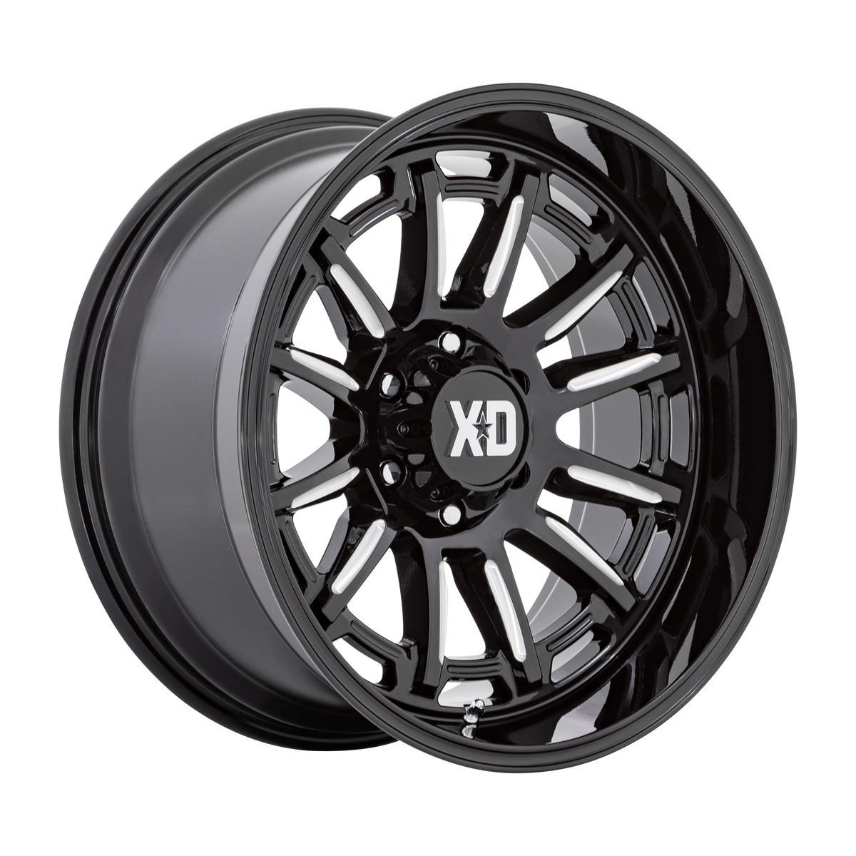 XD XD865 PHOENIX – 20X10 – 5X127 – -18 mm – GLOSS BLACK MILLED