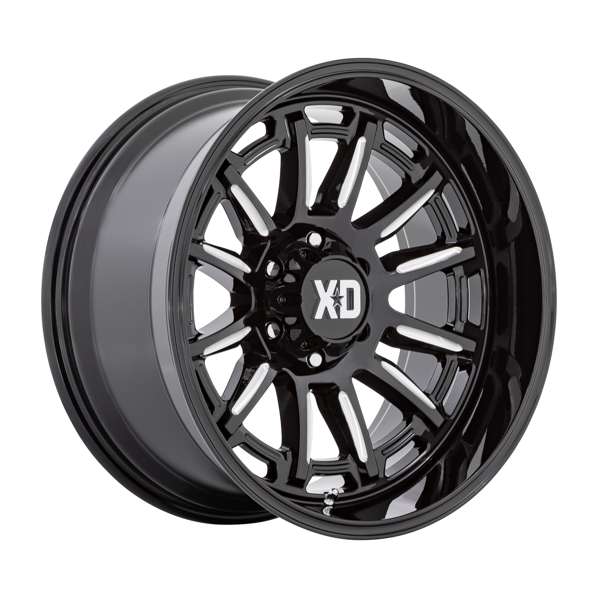 XD XD865 PHOENIX – 20X10 – 5X127 – -18 mm – GLOSS BLACK MILLED