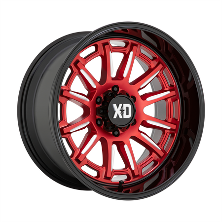 XD XD865 PHOENIX – 20X10 – 6X135 – -18 mm – CANDY RED MILLED W/ BLACK LIP