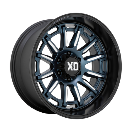 XD XD865 PHOENIX – 20X10 – 6X139.7 – -18 mm – METALLIC BLUE MILLED W/ BLK LP