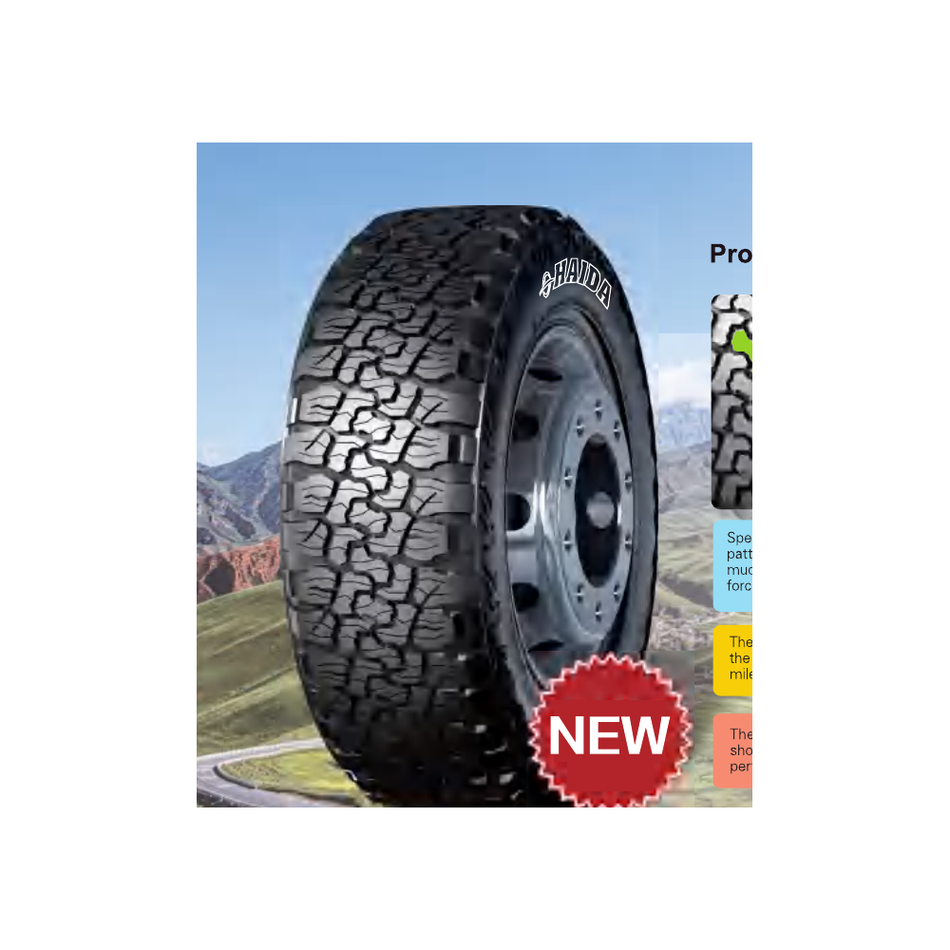 LT285/60R18 HAIDA HD877 X/T ALL TERRAIN 10 PLIS LRE 122/119Q WSL (HO) HOMOLOGUE
