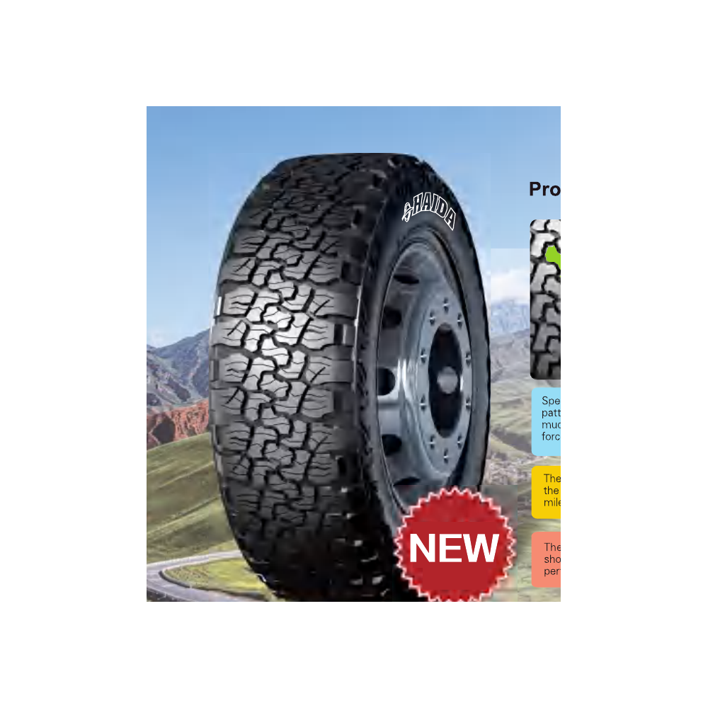 LT265/65R18 HAIDA HD877 X/T ALL TERRAIN 10 PLIS LRE WSL (HO) HOMOLOGUE