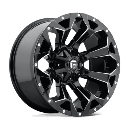 Fuel 1PC D576 ASSAULT – 20X10 – 8X165.1 – -18 mm – GLOSS BLACK MILLED