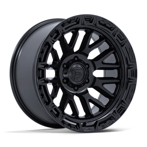 Fuel 1PC FC890 RAIL – 20X9 – 6X139.7 – 1 mm – MATTE BLACK W/ GLOSS BLACK LIP