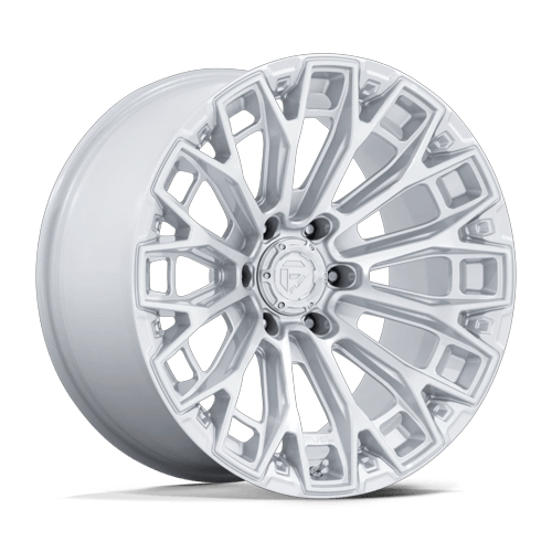 Fuel 1PC FC882 TRAX – 20X10 – 8X165.1 – -18 mm – GLOSS SILVER W/ MACHINED FACE