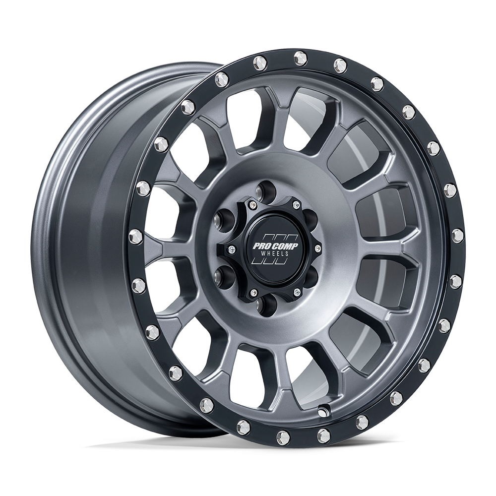 Pro Comp Alloys PA34 ROCKWELL – 17X8.5 – 5X127 – 0 mm – MATTE GRAPHITE W/ BLACK LIP