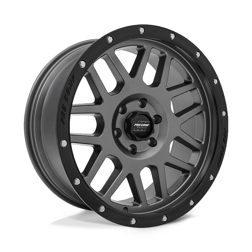 Pro Comp Alloys PA40 VERTIGO – 20X9 – 6X135 – -12 mm – DARK GRAY W/ BLACK LIP