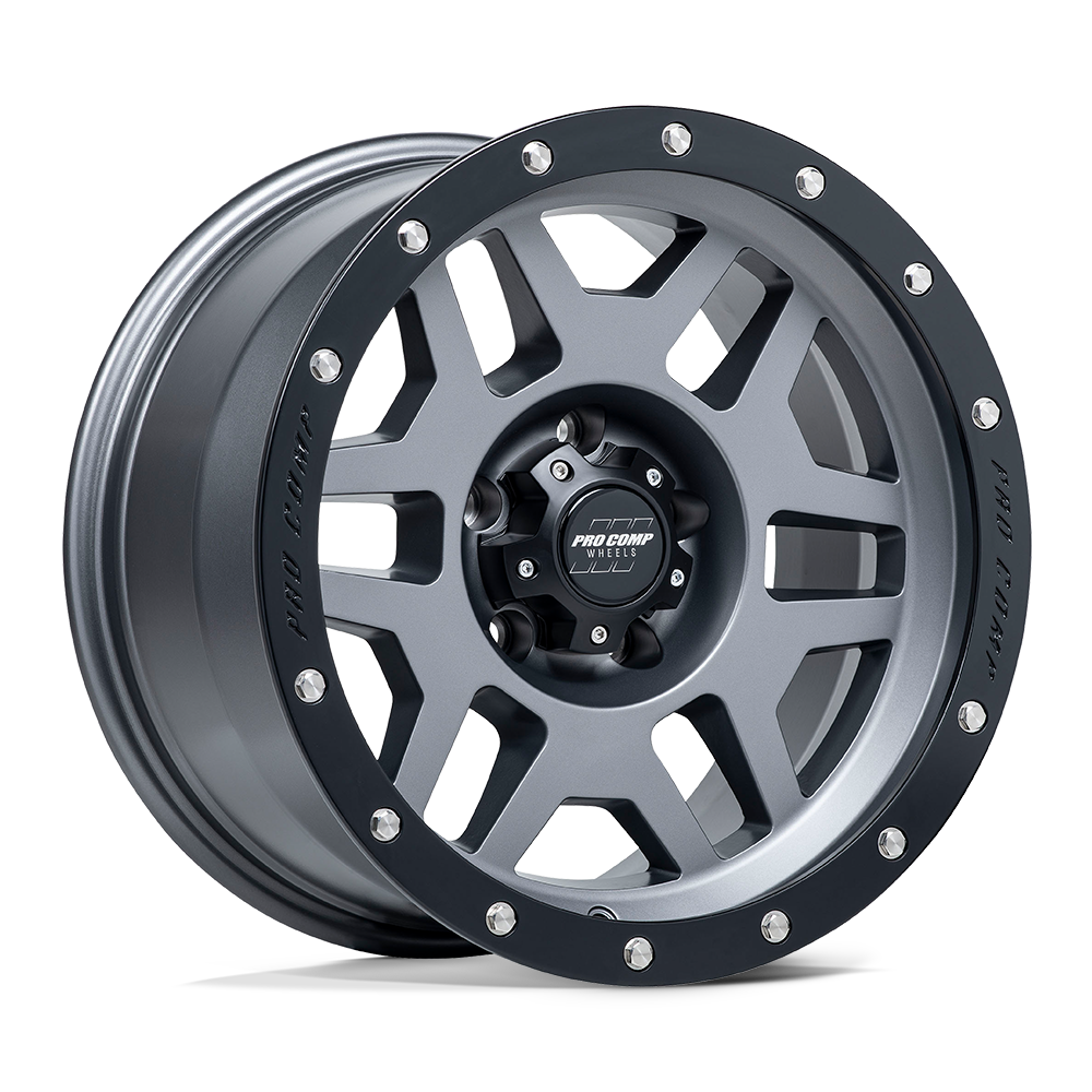 Pro Comp Alloys PA41 PHASER – 17X9 – 5X127 – -6 mm – MATTE GRAPHITE W/ BLACK LIP