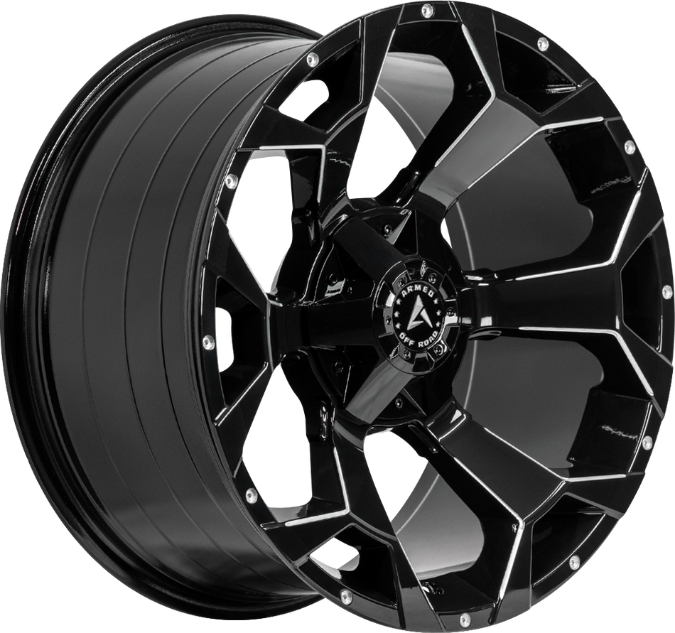 ARMED OFF-ROAD BOMBER 108.1 20x10 6x135|6x139.7 0 GLOSS BLACK MILLED