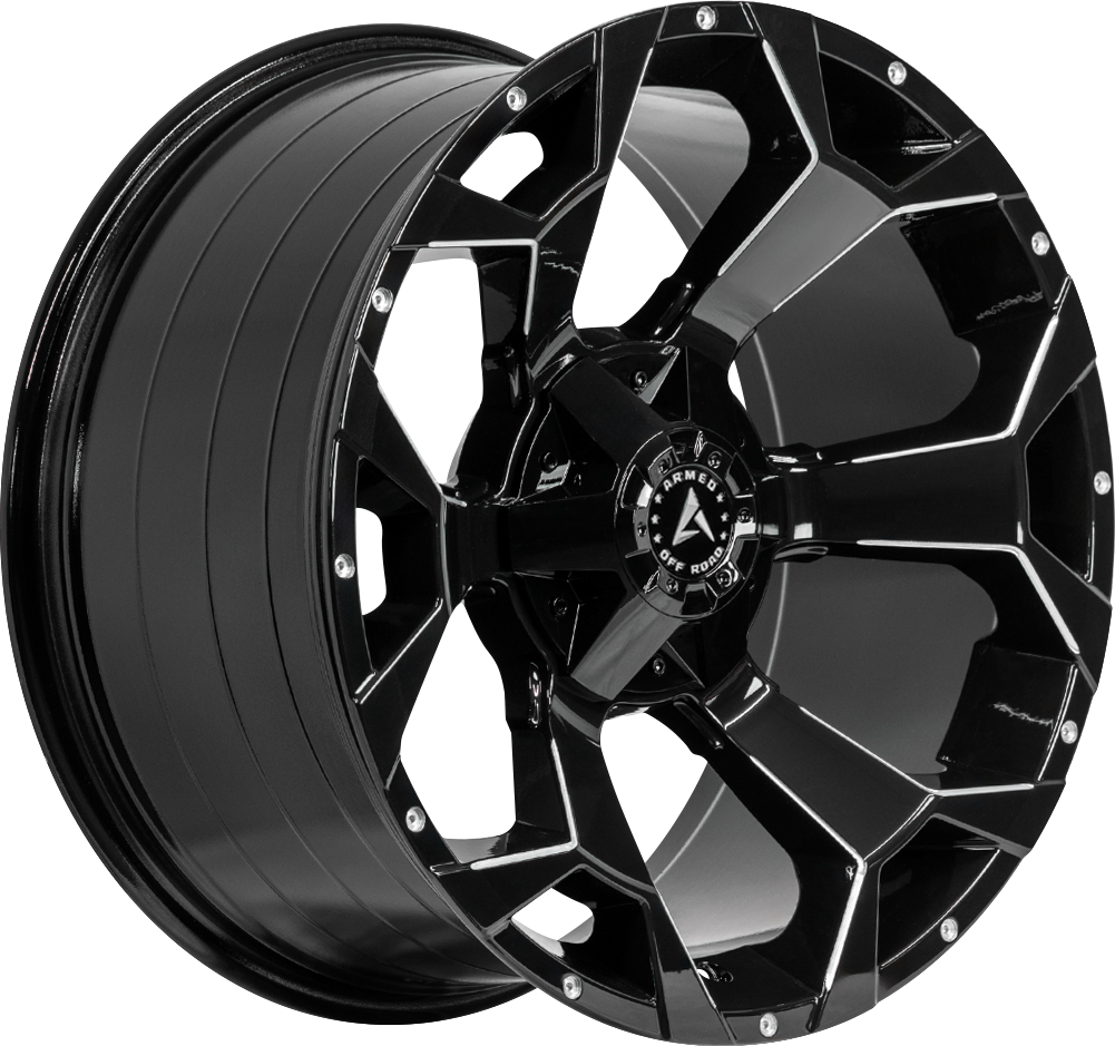ARMED OFF-ROAD BOMBER 87.1 20x10 5x127|5x139.7 0 GLOSS BLACK MILLED
