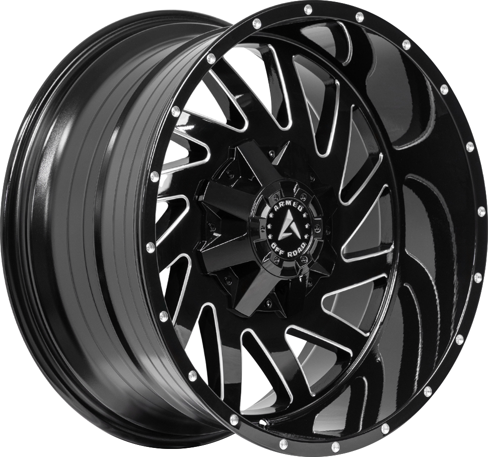 ARMED OFF-ROAD AGGRESSOR 110.1 20x10 5x139.7|5x150 -24 GLOSS BLACK MILLED