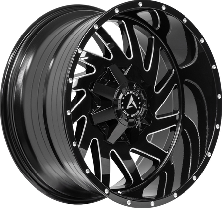 ARMED OFF-ROAD AGGRESSOR 110.1 20x10 5x139.7|5x150 -24 GLOSS BLACK MILLED