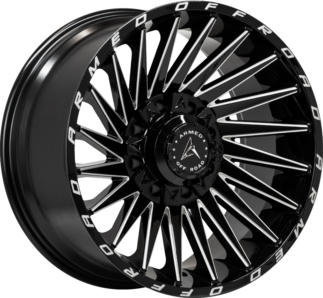 ARMED OFF-ROAD MILITIA 125.1 20x10 8x165.1|8x180 -18 GLOSS BLACK MILLED