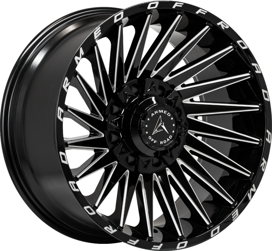ARMED OFF-ROAD MILITIA 125.1 20x10 8x165.1|8x180 -18 GLOSS BLACK MILLED