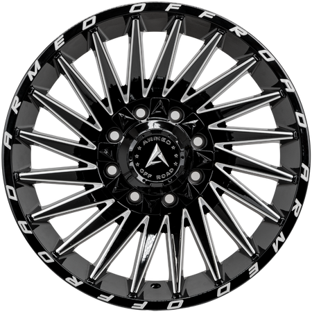ARMED OFF-ROAD MILITIA 125.1 22x10 8x165.1|8x170 -18 GLOSS BLACK MILLED