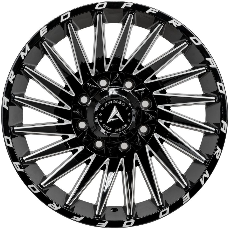 ARMED OFF-ROAD MILITIA 125.1 22x10 8x165.1|8x170 -18 GLOSS BLACK MILLED