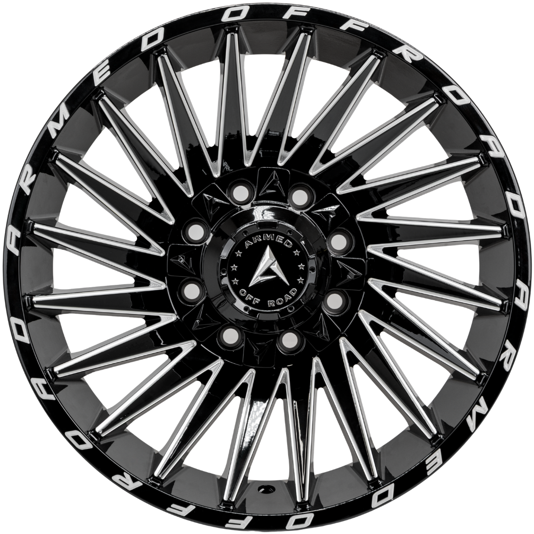 ARMED OFF-ROAD MILITIA 125.1 18x9 8x165.1|8x180 12 GLOSS BLACK MILLED
