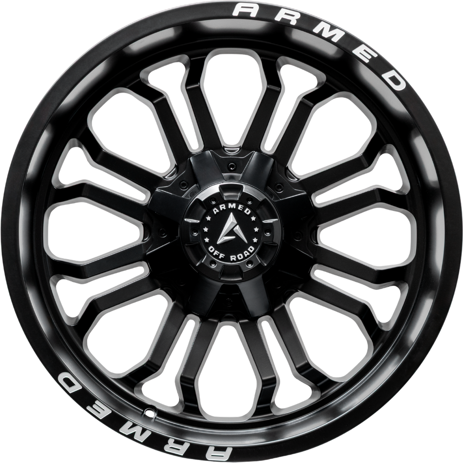ARMED OFF-ROAD CANNON 87.1 20x9 Blank 0 MATTE BLACK + ARMED